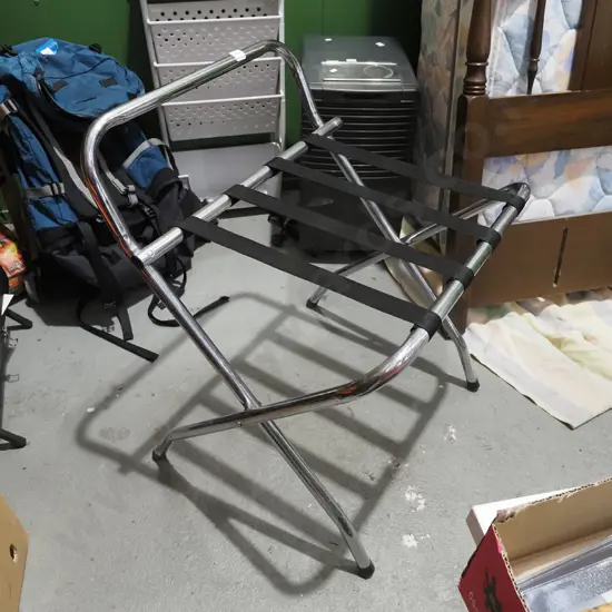 chrome luggage rack