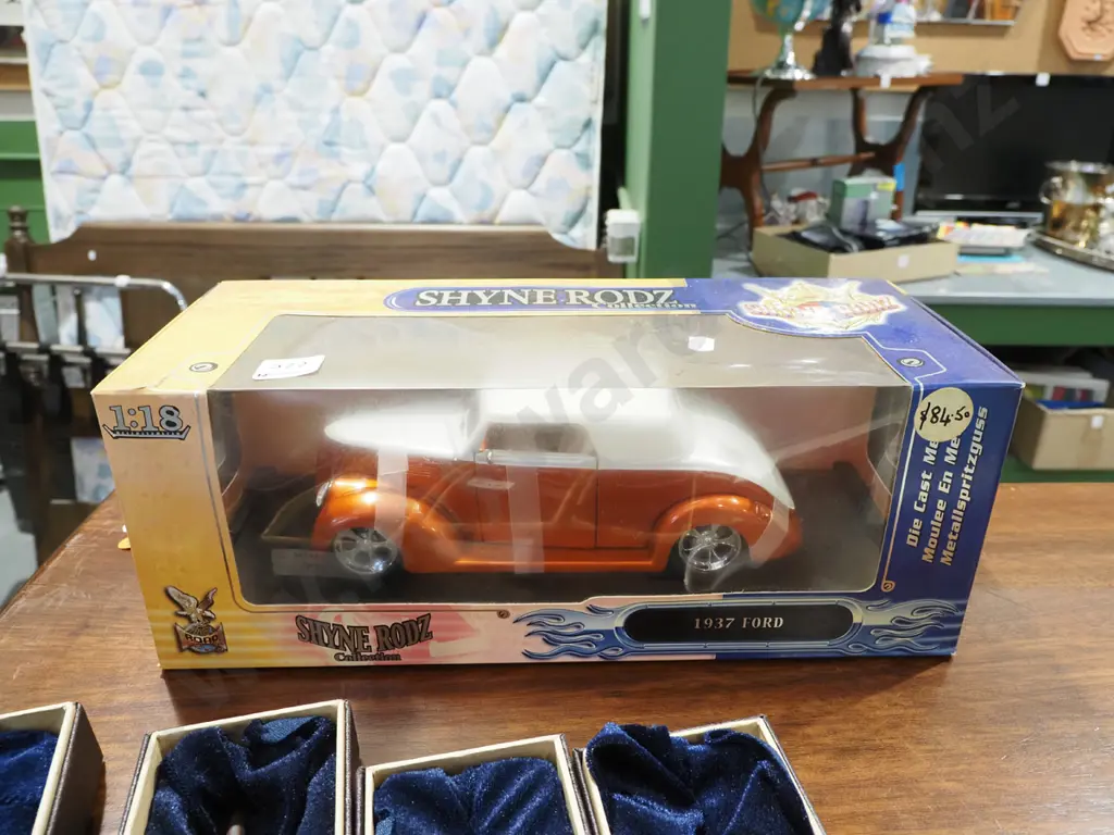 box; diecast scale model in 1937 Ford - box needs a clean Image 1++