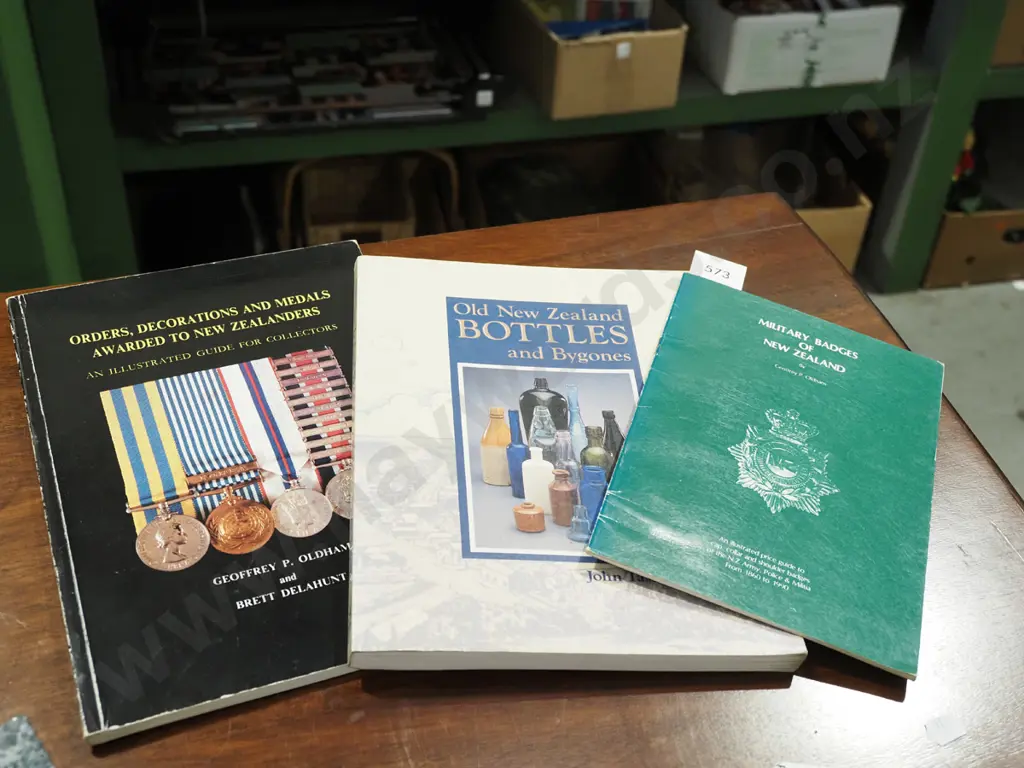 3x NZ collector books; metals, bottles Image 1++