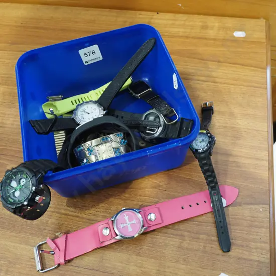 container of watches - as is no returns