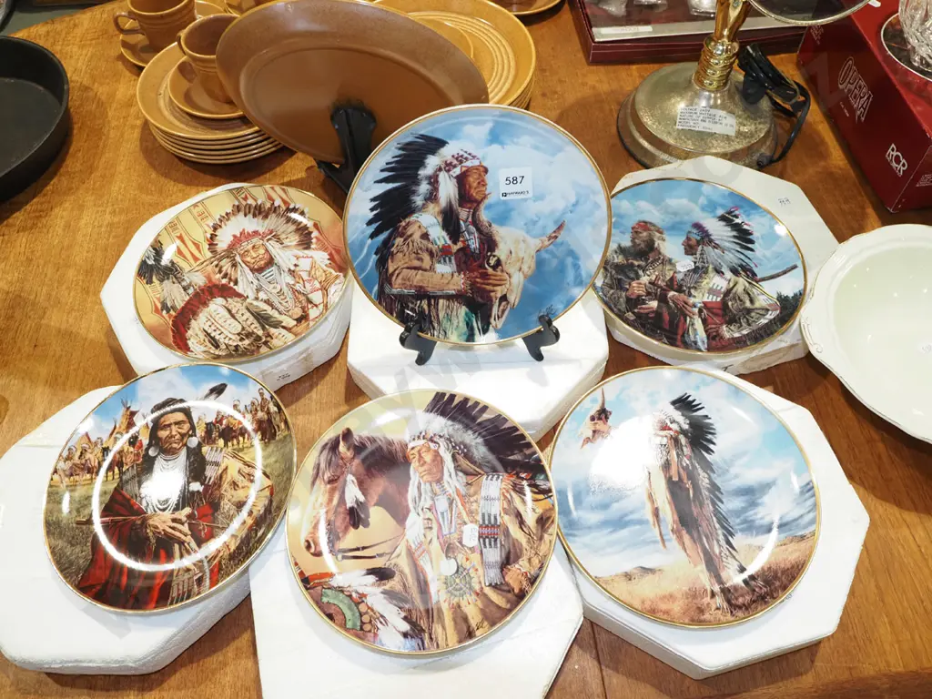 6x first nations cabinet plates Image 1++