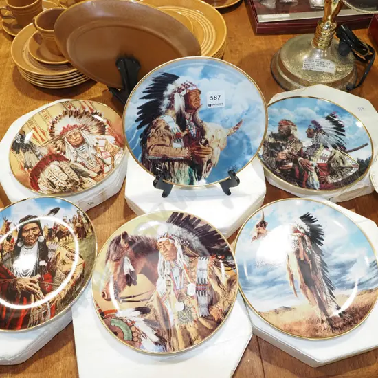 6x first nations cabinet plates