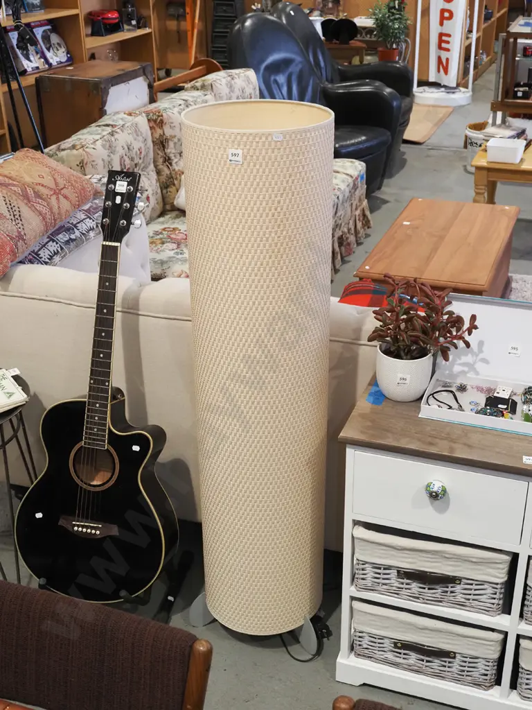 retro style 3 bulb cylindrical freestanding lamp H1240 Image 1++