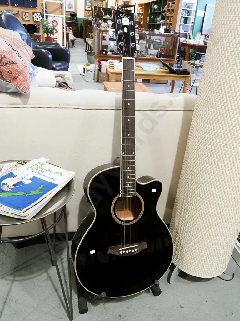 Artist acoustic guitar and stand Image 1++
