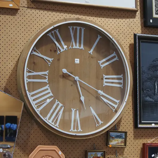 large wooden wall clock Diam680