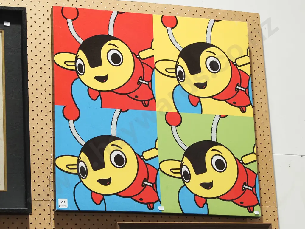 framed buzzy bee print on canvas Image 1++