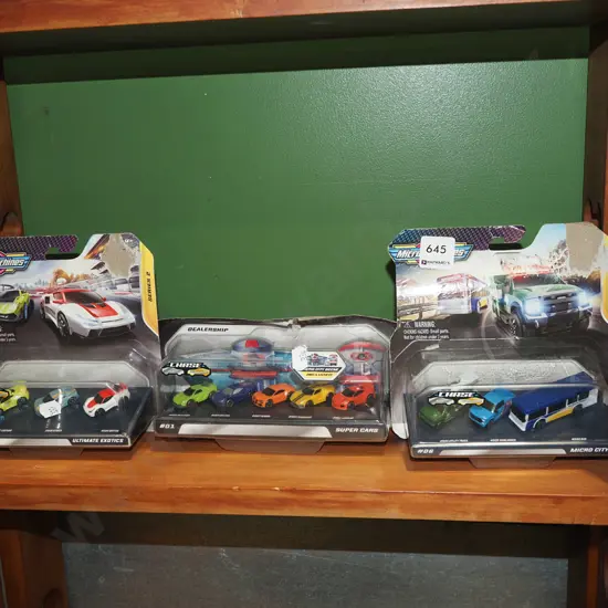 3x boxed micro machines toy vehicles