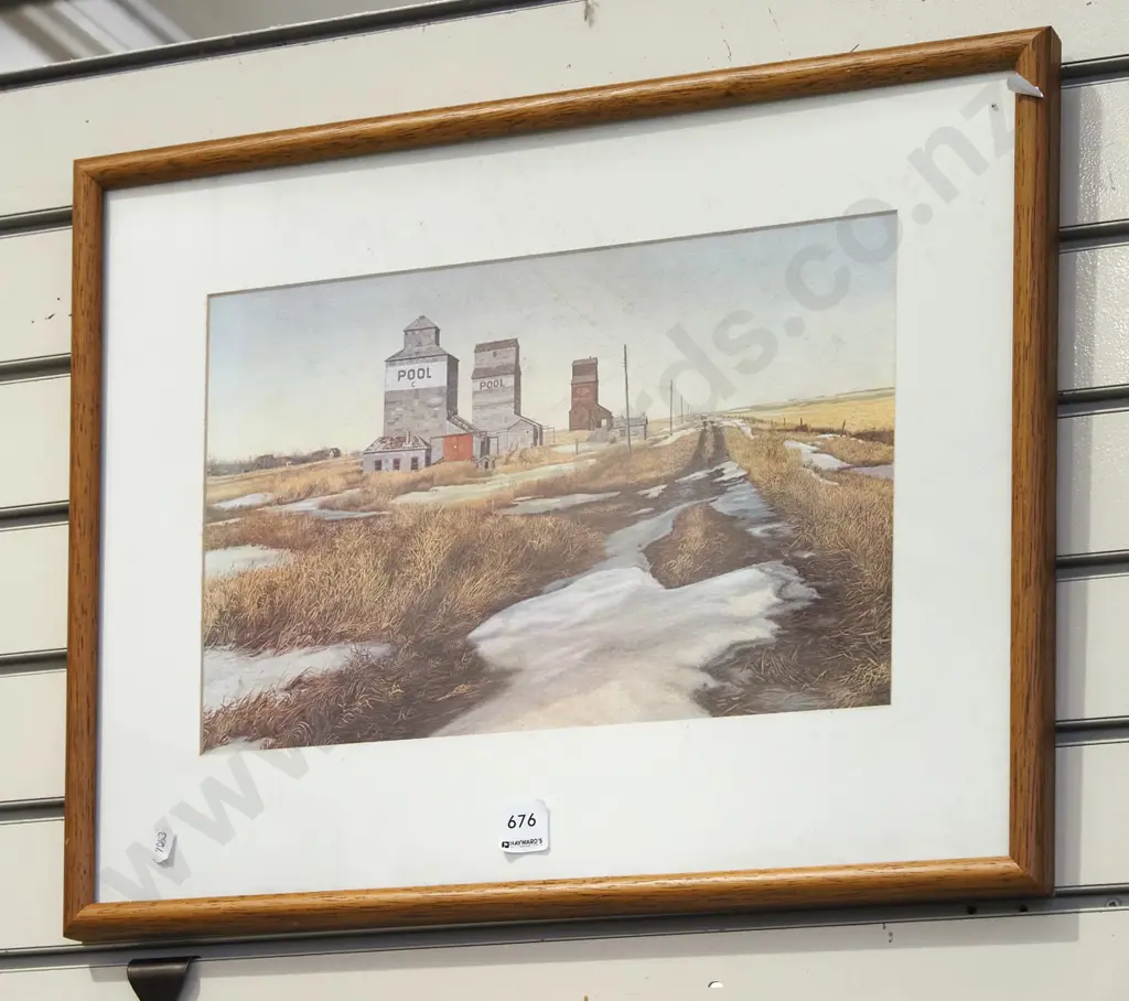 framed print - grain silos Image 1++
