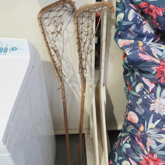 2x vintage La Crosse rackets