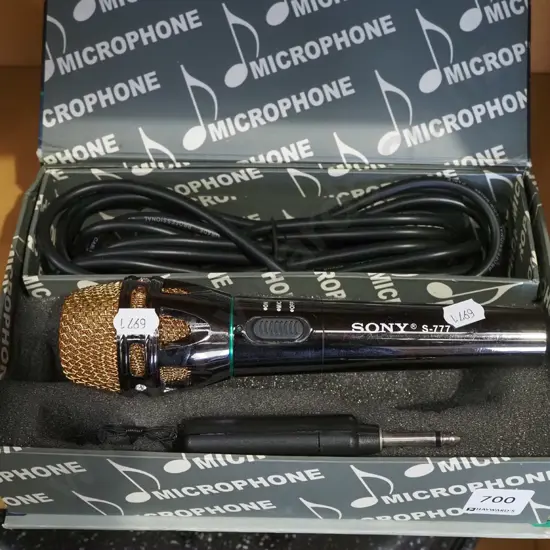 Sony S/777 microphone in original box
