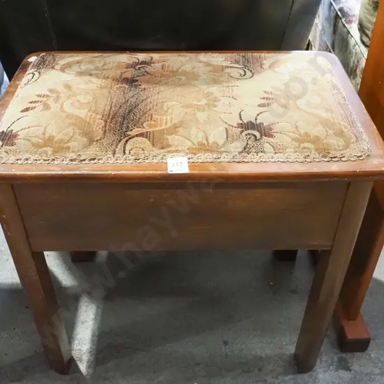 upholstered piano stool
