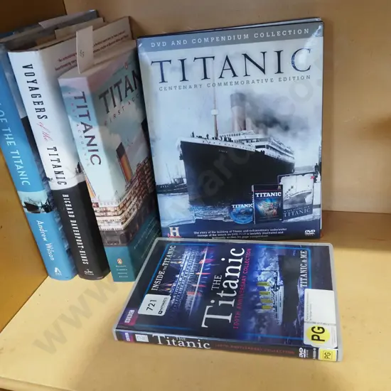 Titanic books and DVDs
