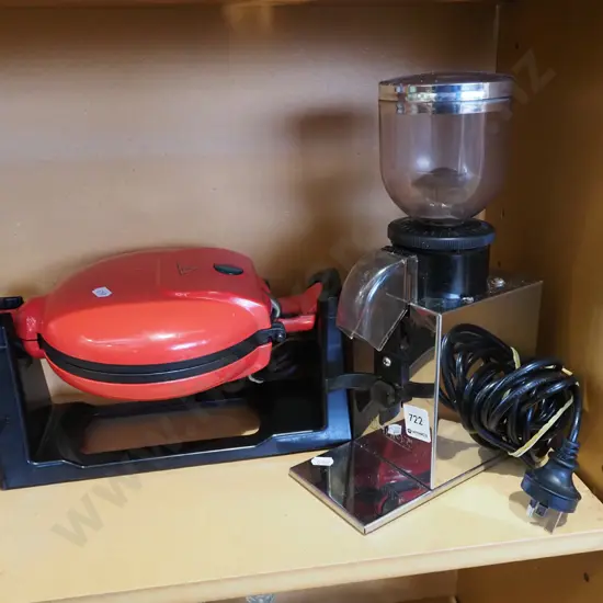 rotissere waffle machine, small coffee grinder