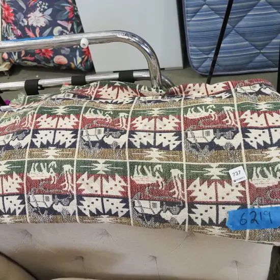 cotton patterned throw