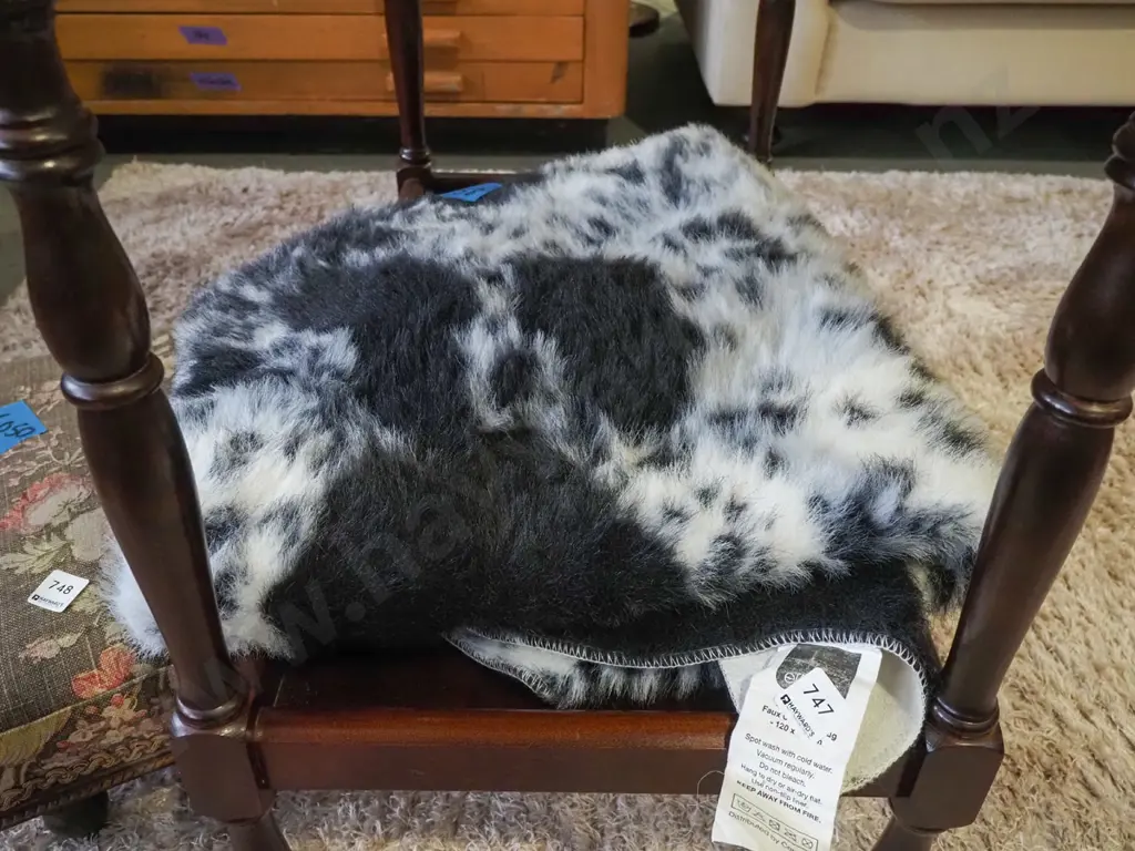 synthetic faux cowhide Image 1++