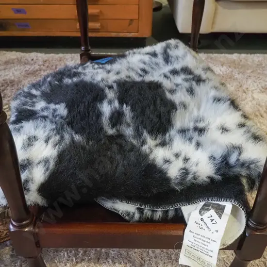 synthetic faux cowhide