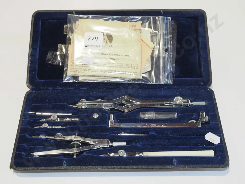 vintage protractor set Image 1++