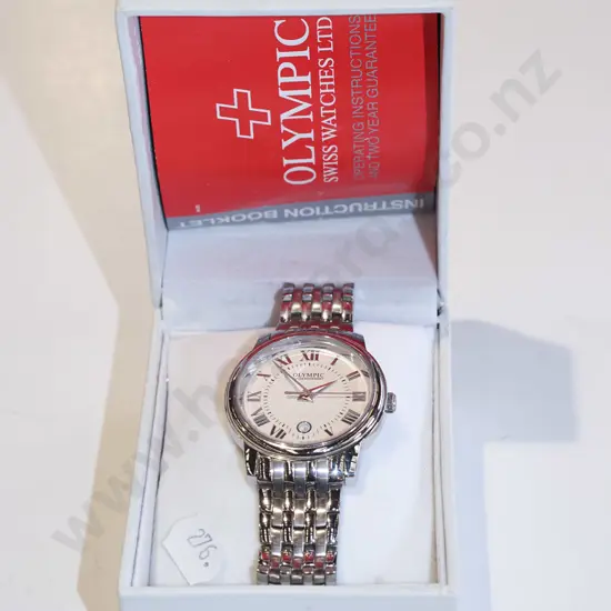 mens wristwatch in case