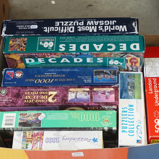 box of puzzles