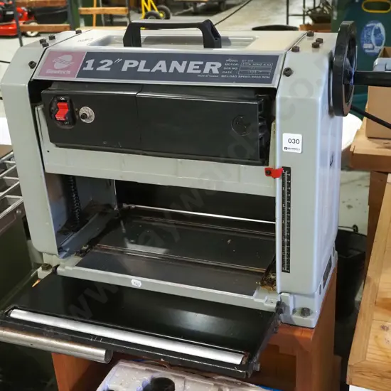 Geetech 12" planer on homemade custom wood stand 