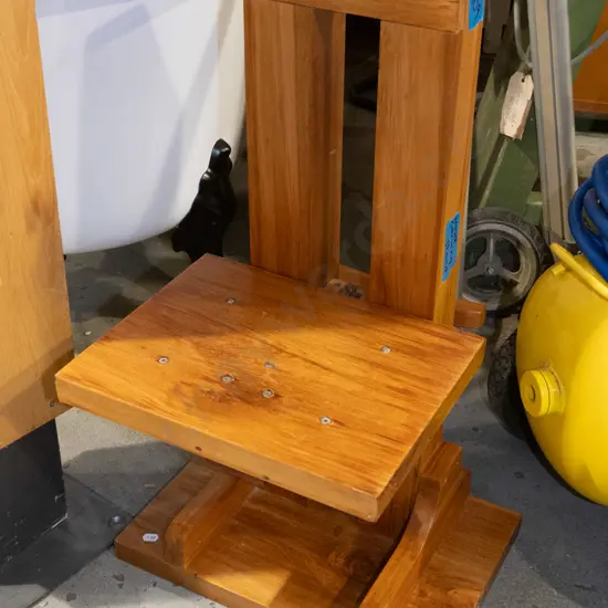 solid rimu wood carving stand