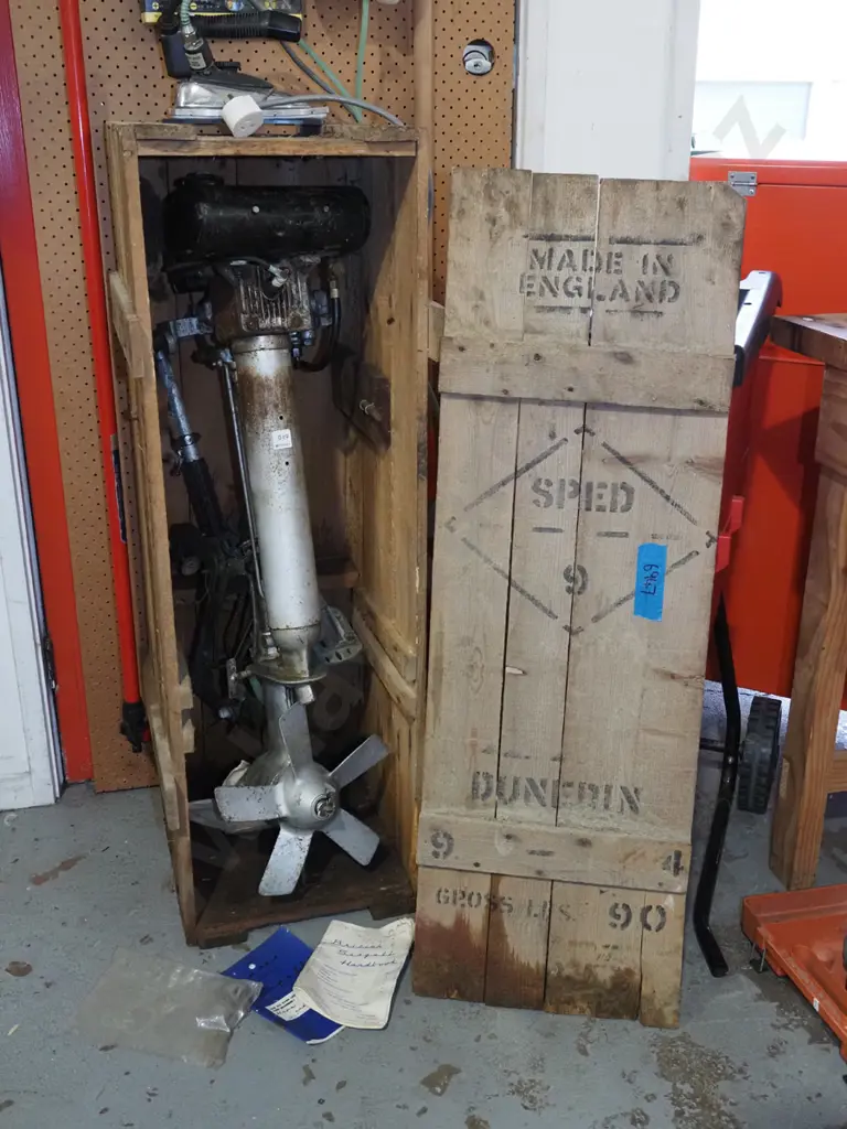 Seagull 9 speed outboard motor in original packing case - As Is No Returns Image 1++