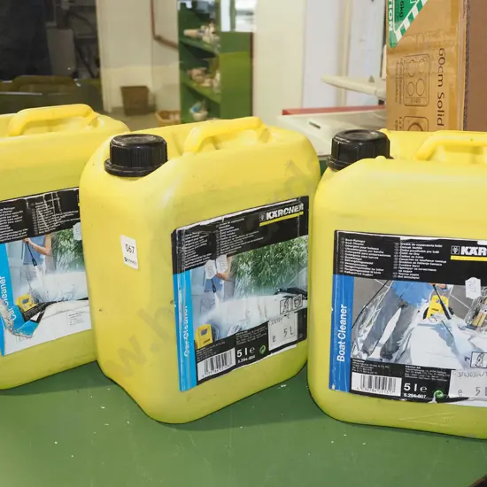 3x 5L containers of Karcher boat and car cleaner