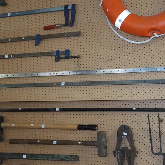 pair of sash clamps L1950 - orange dots