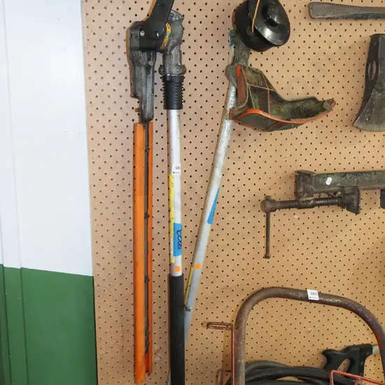 Stihl mutli tool attachments,line trimmer, hedge trimmer - orange dots