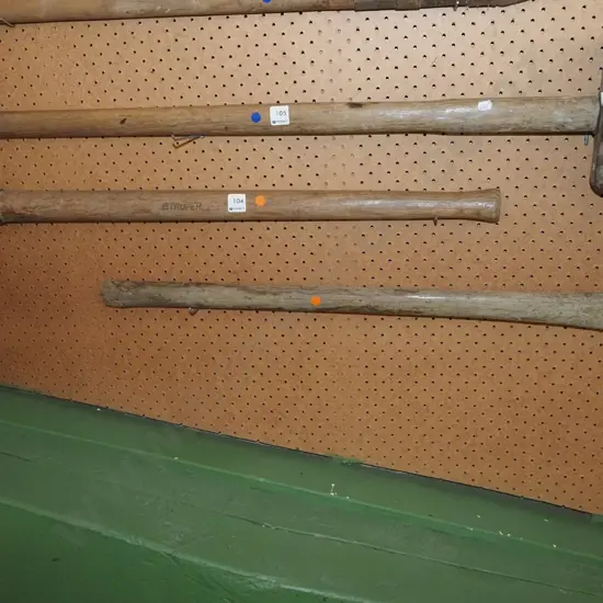 2x  large mattocks - orange dots