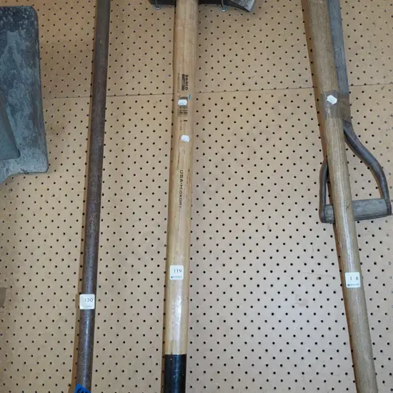 wooden handled log splitter