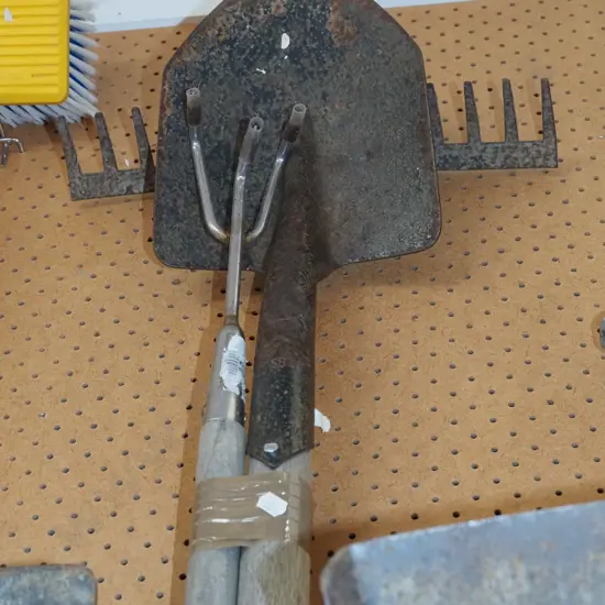 rake, spade, cultivator