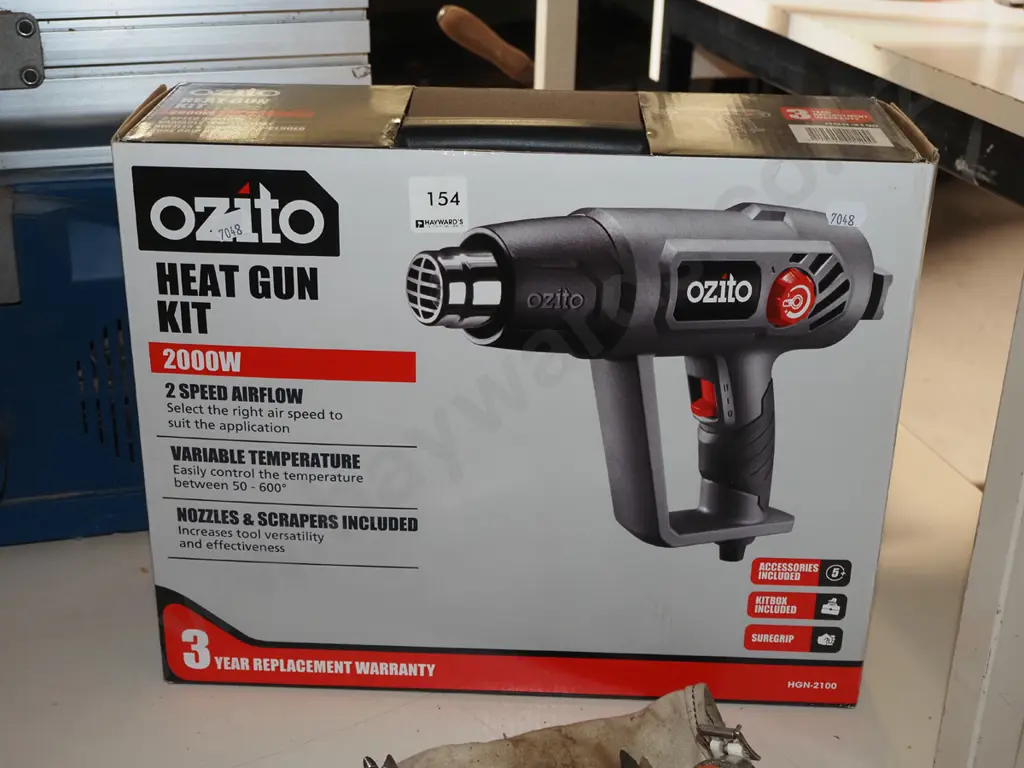 boxed Ozito heat gun Image 1++