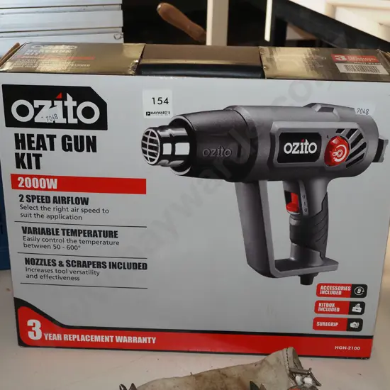 boxed Ozito heat gun