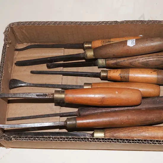 box; carving chisels
