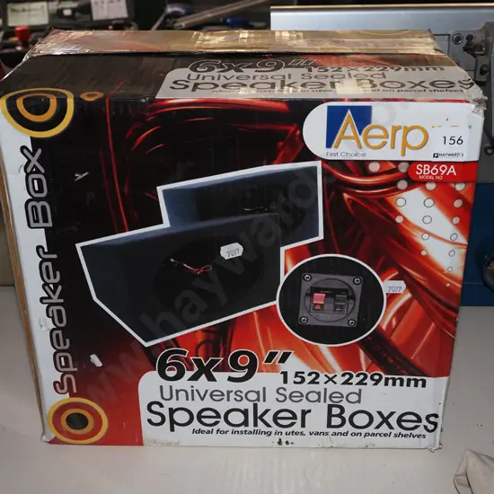 box; 152x299mm speaker boxes