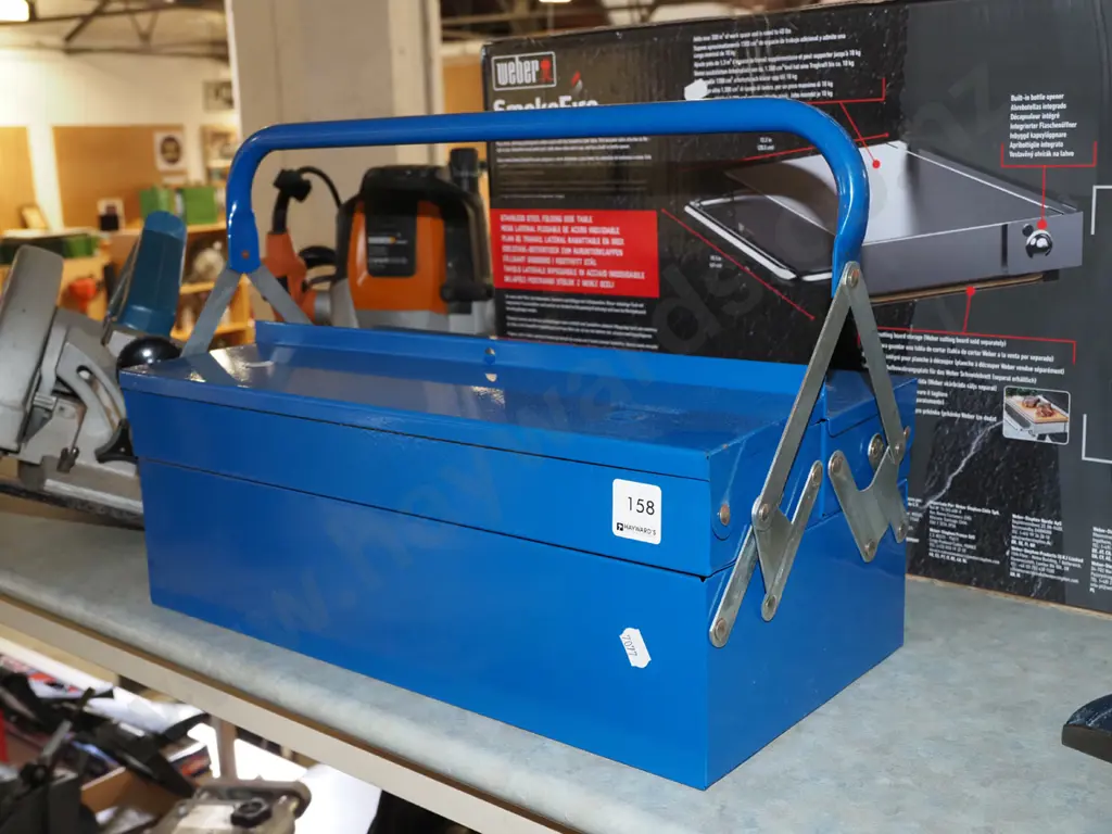 blue metal  concertina tool box Image 1++