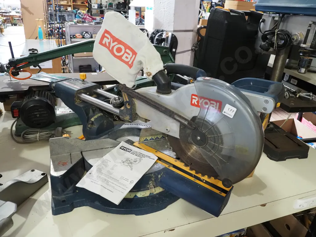 Ryobi 254mm slide compound mitre saw Image 1++