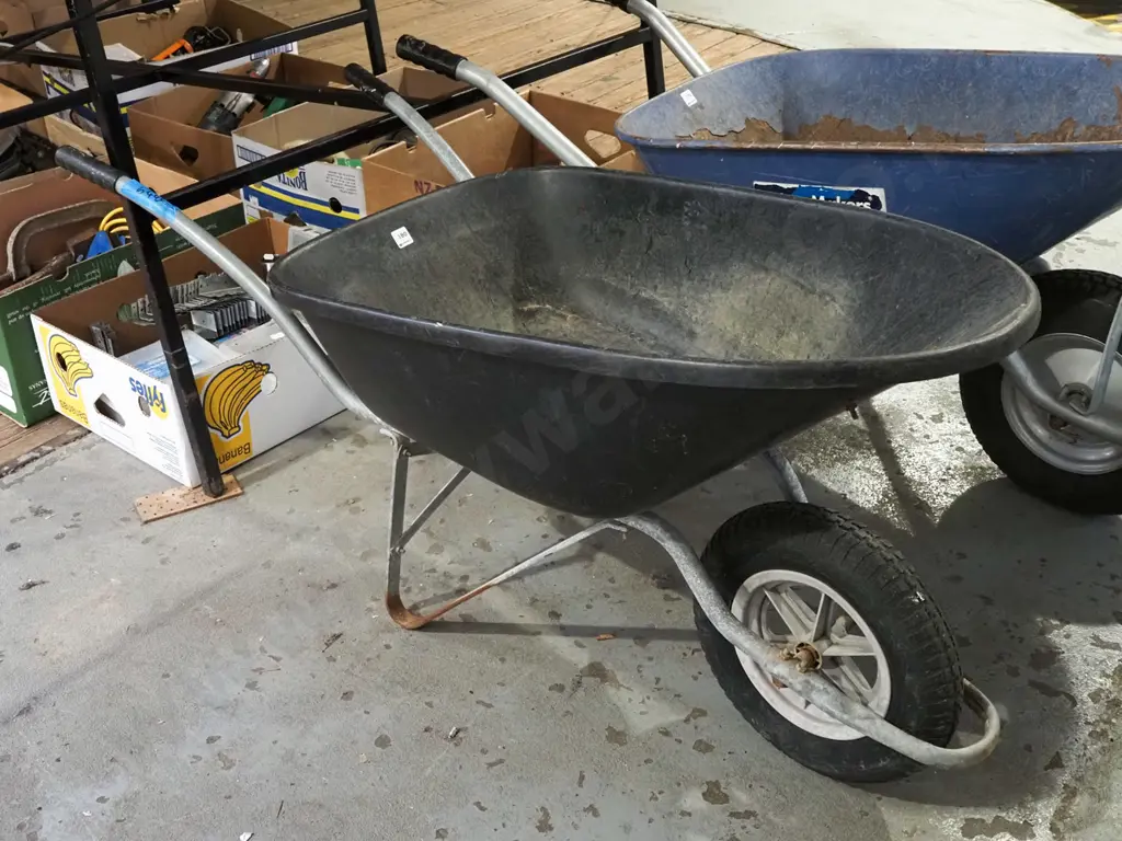 black plastic wheelbarrow Image 1++