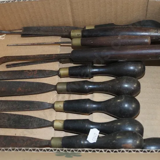 box; carving chisels