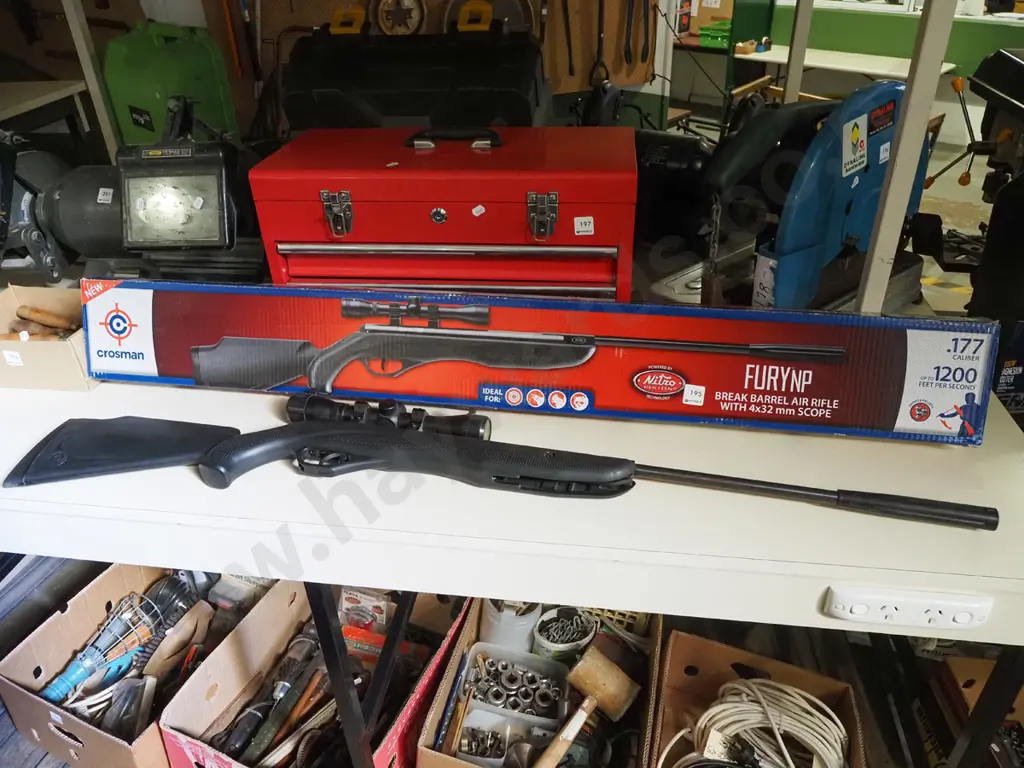 Crossman Fury NP break barrel air rifle with scope Image 1++