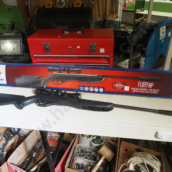 Crossman Fury NP break barrel air rifle with scope