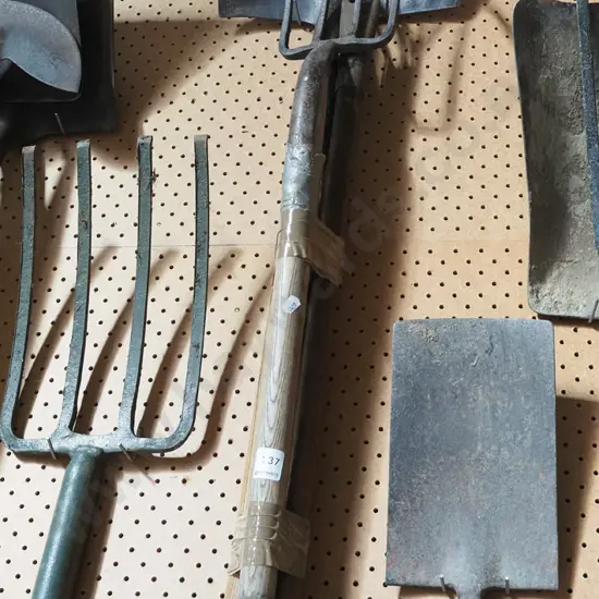 shovel, fork, cultivator