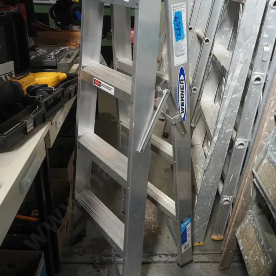 Werner 3 step aluminium ladder