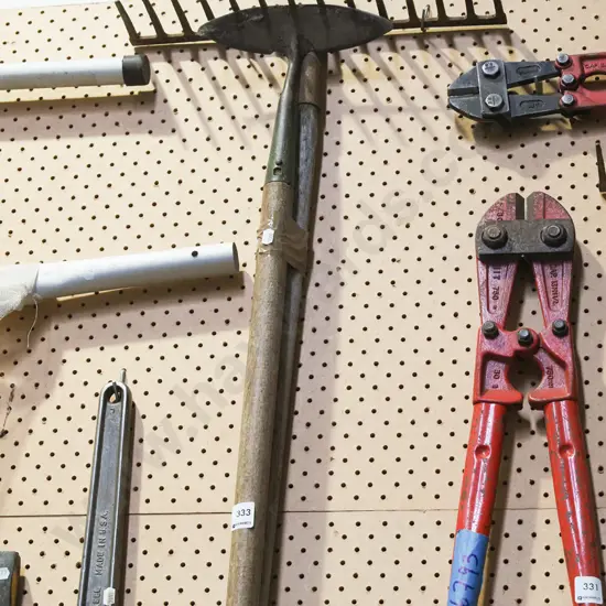 rake, hoe