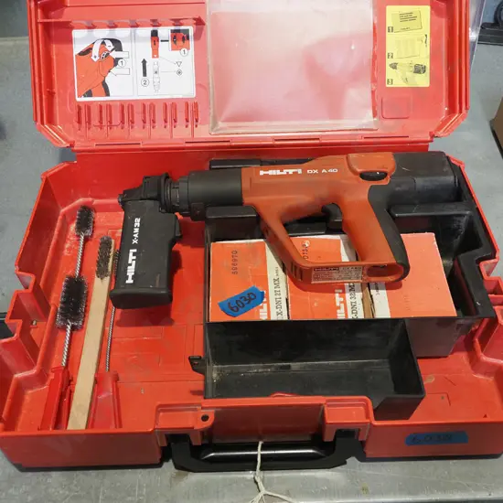 boxed Hilti DXA40 powder actuated tool