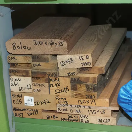 various lengths of timber