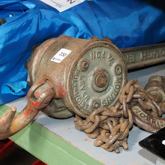 Morris half tonne lever pull hoist