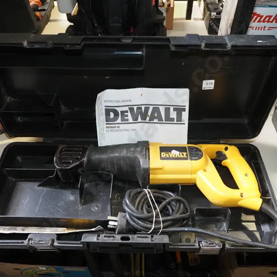 cased Dewalt sabre saw