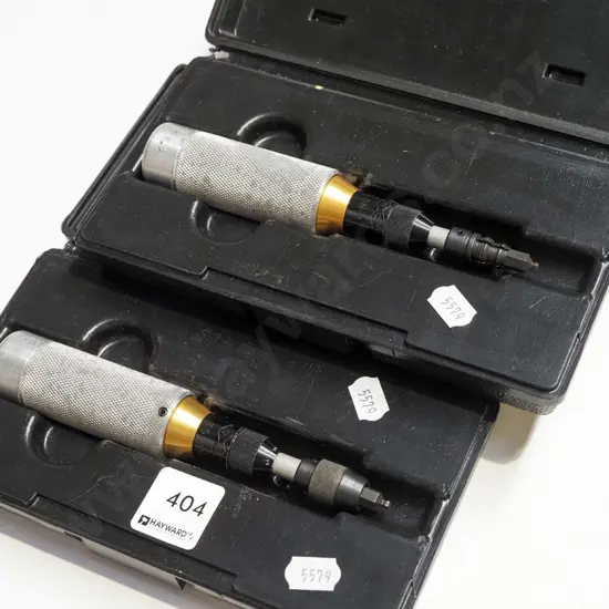 2x cased torque limiting screwdrivers